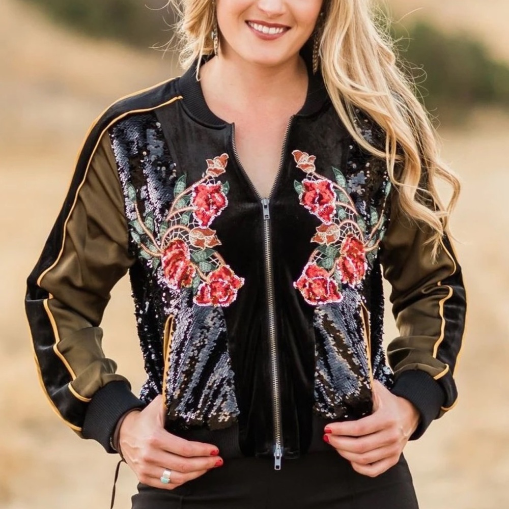 Sequin Rodeo Quincy Bomber